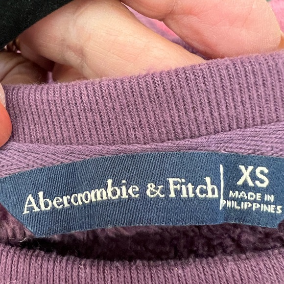 Abercrombie & Fitch Colorblock Sherpa Fleece Sweater XS – Soft Plush Cozy Teddy - Picture 3 of 5
